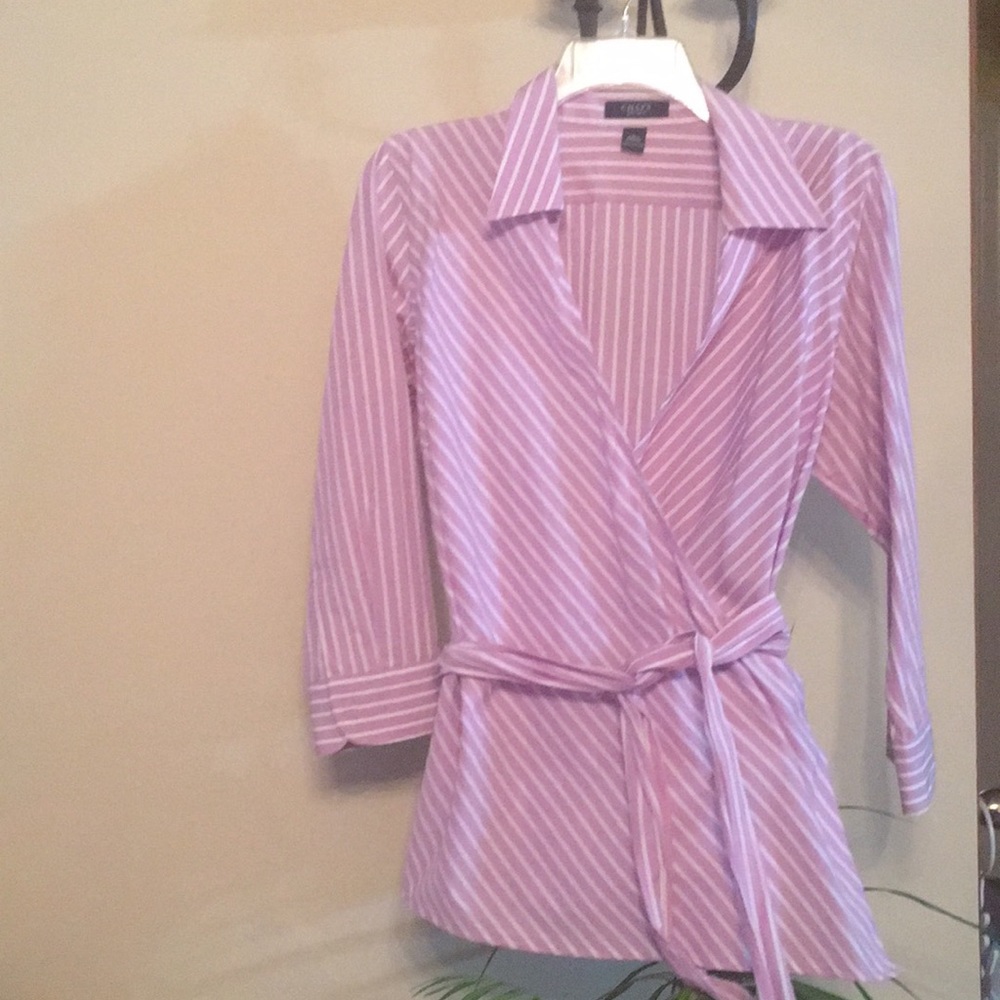 Chaps Wrap Blouse - image 1